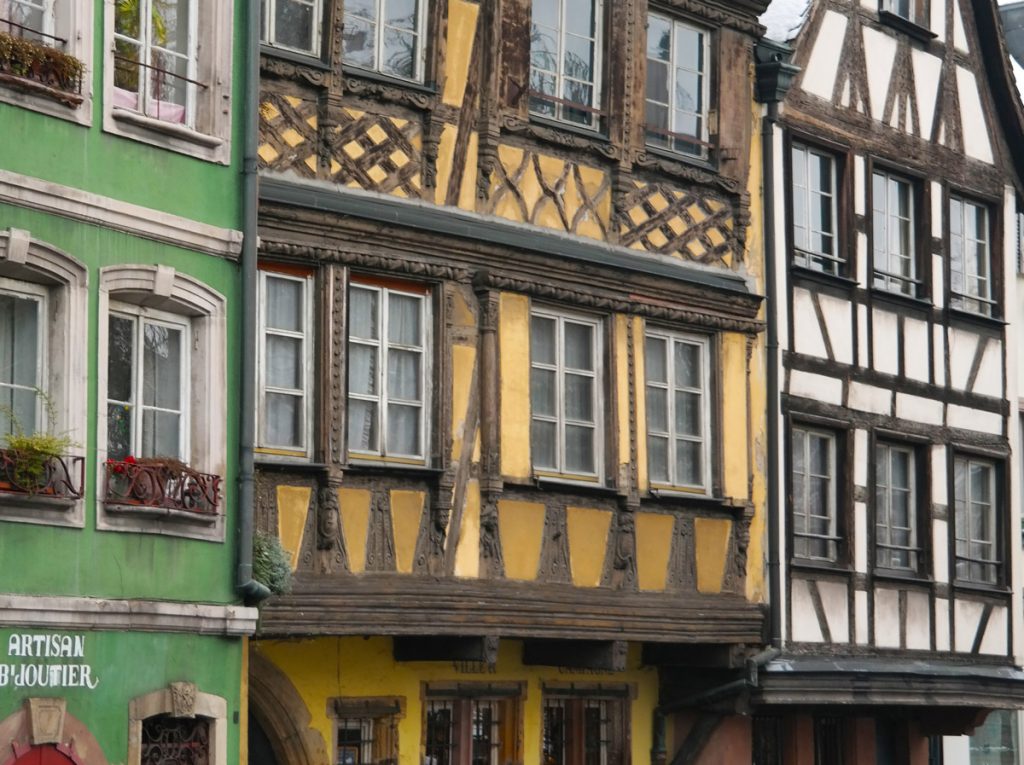 La façade d'un appartement à strasbourg